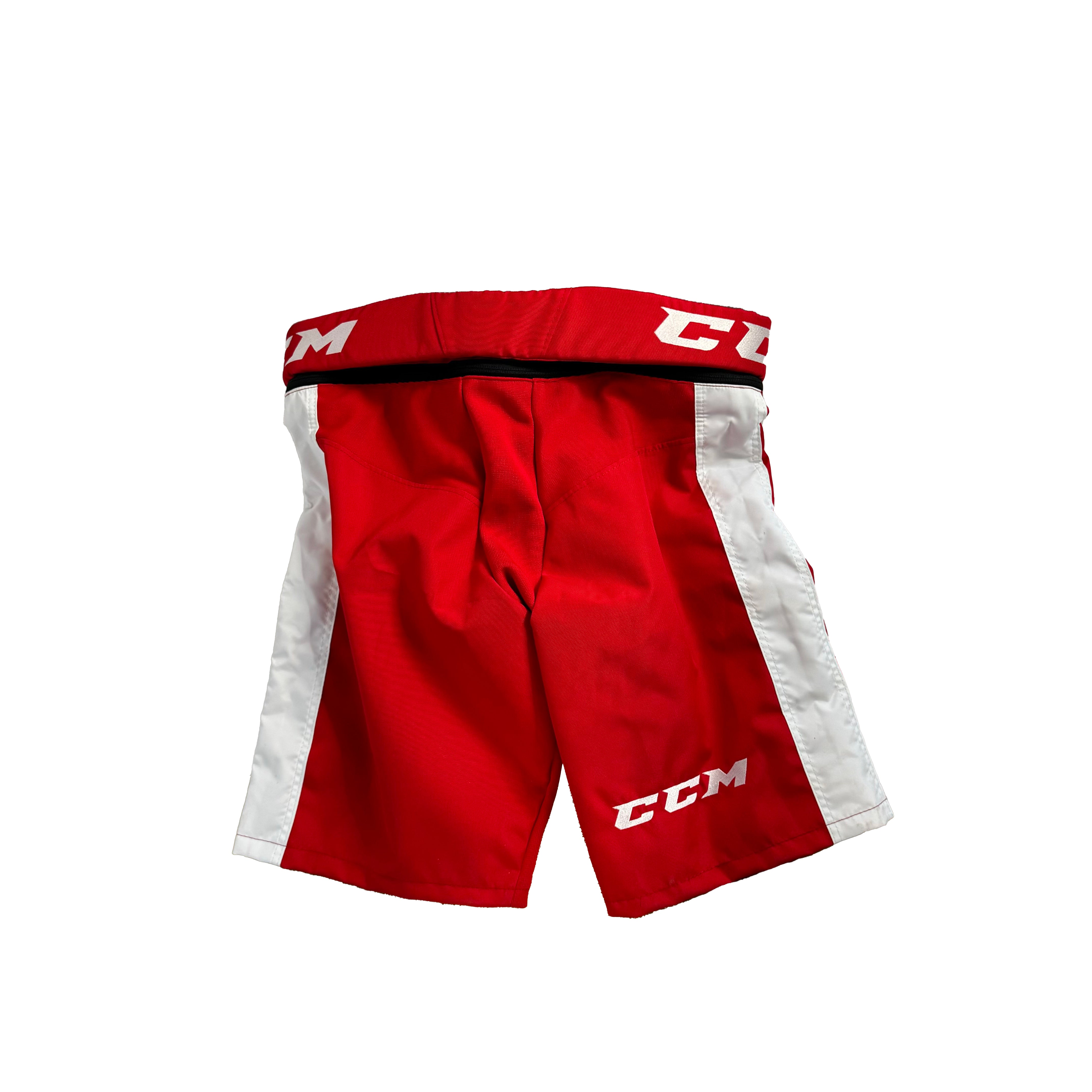 CCM PPPTKC - Nouvelle coque de pantalon OHL Pro Stock - Greyhounds de Sault Ste. Marie (rouge/blanc)